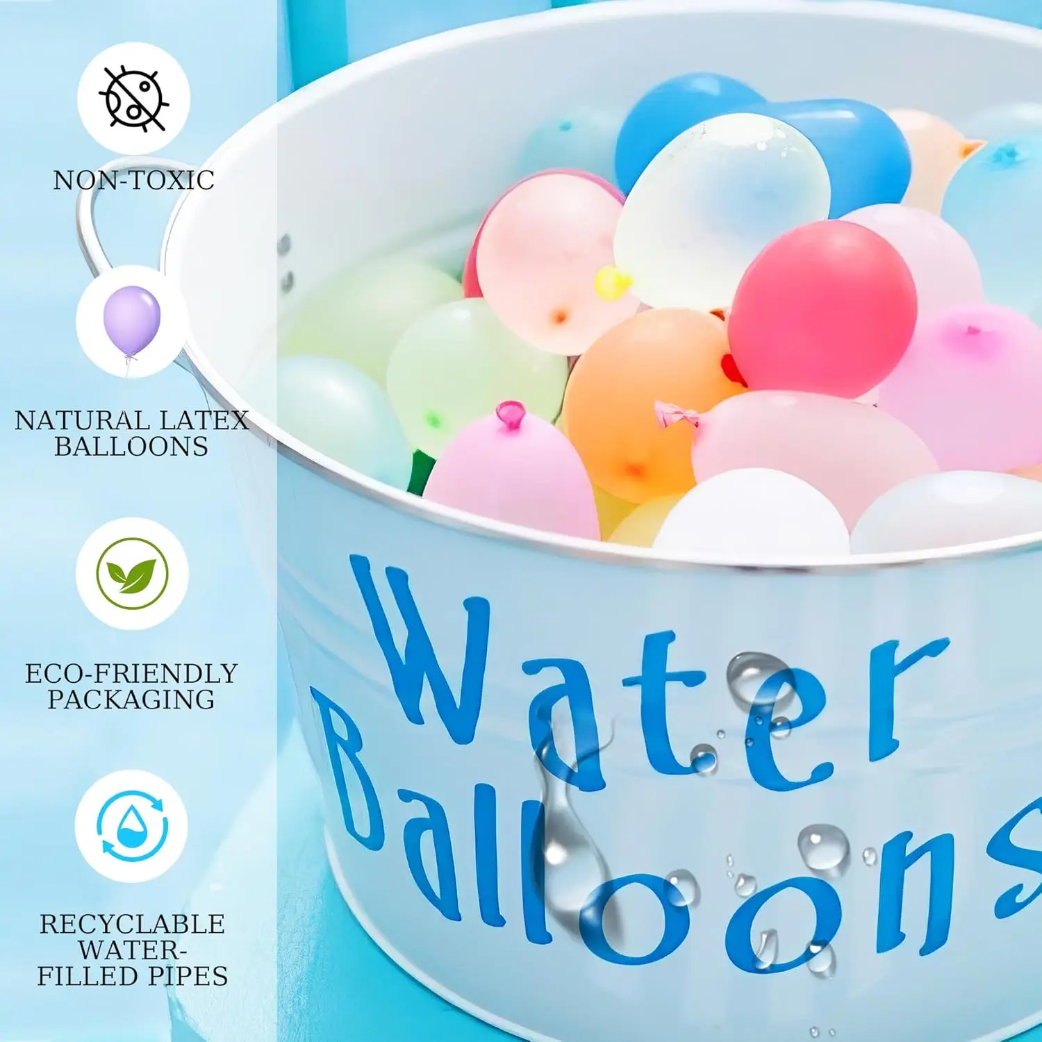 Schnellfüllende Selbstversiegelnde Wasserbomben, Wasserbomben-Gartenspiele, Schnellfüll-Spielzeuge für Outdoor-Aktivitäten