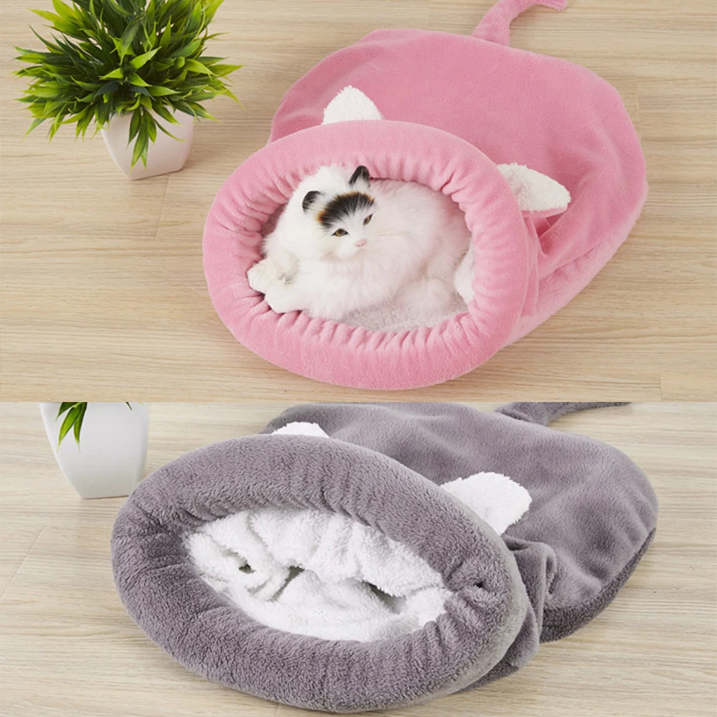 Adorable Pet Sleeping Bag Nest - Perfect For Small Breeds Warm And Comfortable VBig Ears And Small Tail Cat Dog