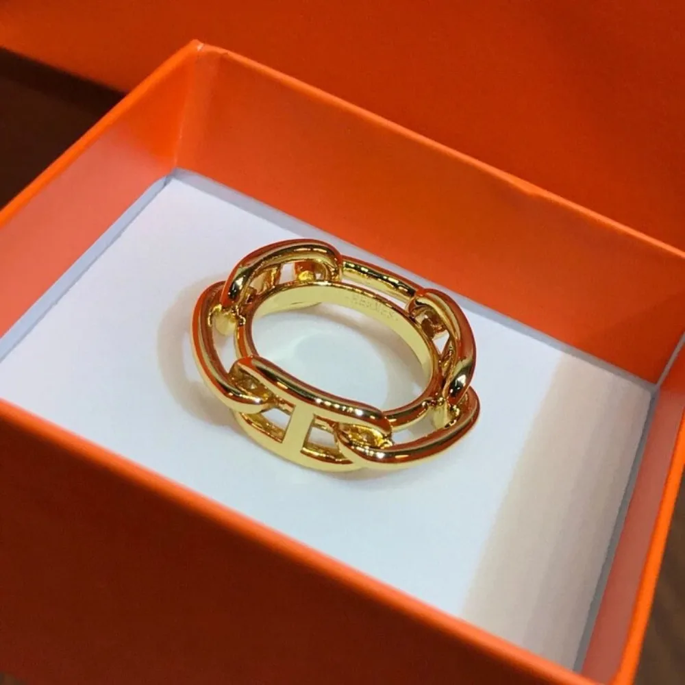 Clipe de anel de cachecol série H de luxo leve armazena perfeitamente lenços e faz cachecóis acessórios de roupas mais luxuosos