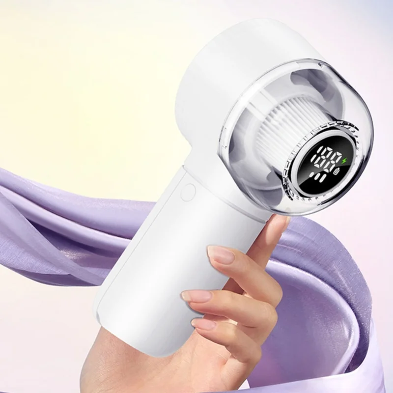 Electric Fabric Shaver 2 in 1 Lint Remover Adjustable Digital Display Portable Sweater Defuzzer With 2 Blade Heads For Sofa