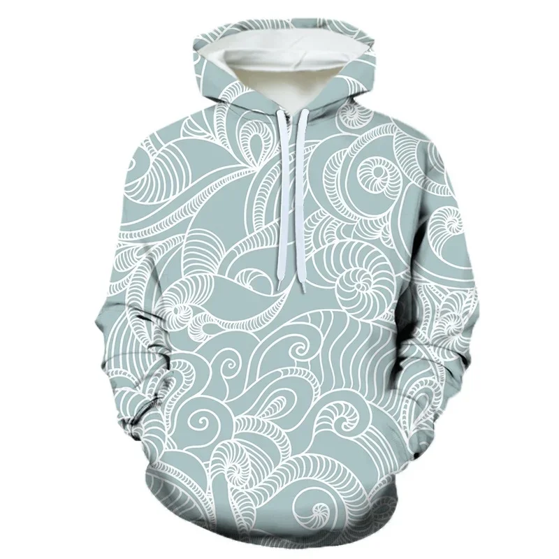 

Sea Wave 3D Printing Men's Hoodie Spring And Autumn Hoodie Four Seasons Women And Kids Fashion Street Long-sleeved Sweatshirt