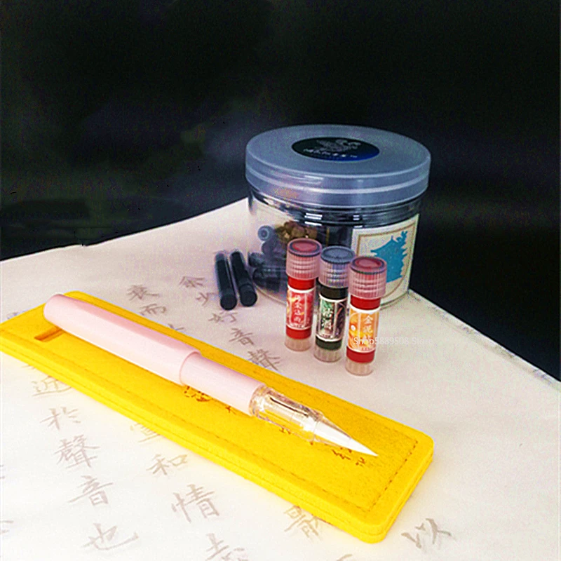 5ml Gold Powder Ink Fountain Pen Brush Dipped In Water Pen Color Ink Set Calligraphie  Chinese Calligraphy Ink