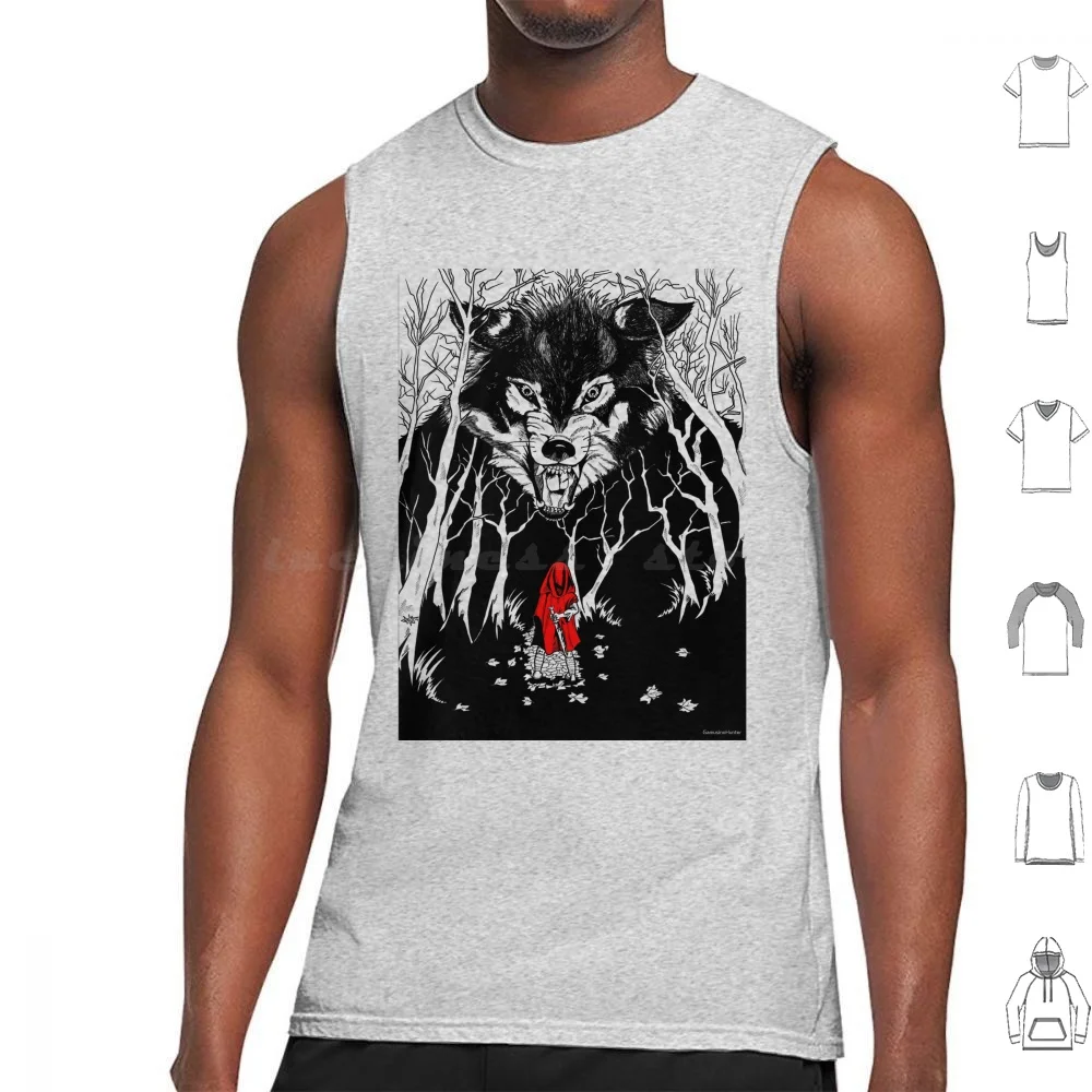 Caperucita Roja (Caperucita Roja) Camisetas sin mangas Chaleco sin mangas Caperucita Roja Caperucita Rojo Rojo Caperucita