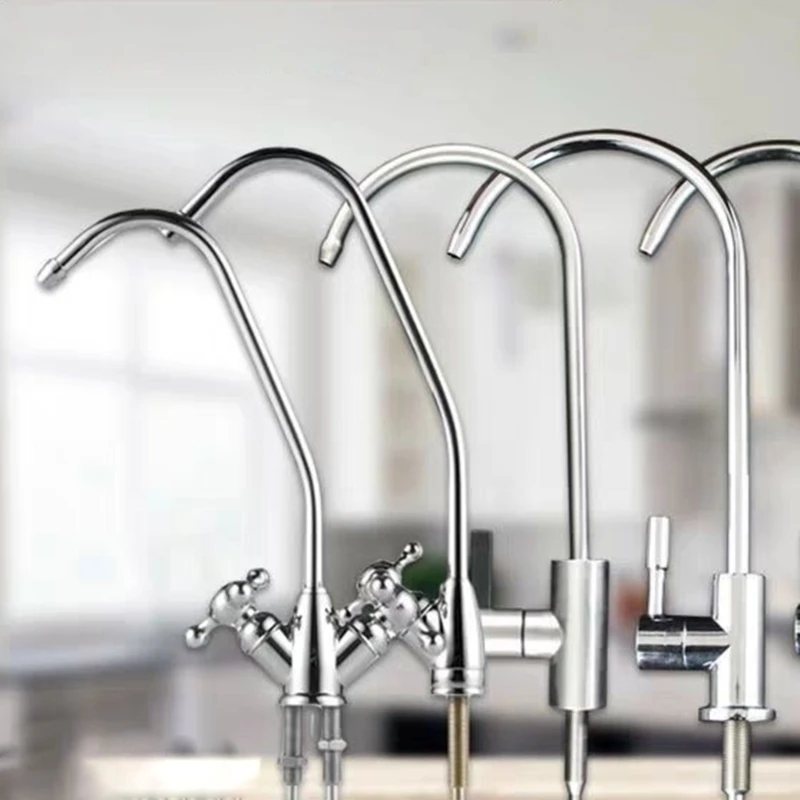 Water Faucet Beverage Faucet for Water Purifier 1/4in Tube Faucet Tap Spout