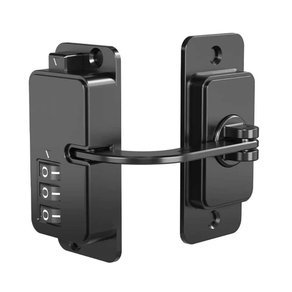 Childproof Lock for Refrigerator Cabinet Drawer Sliding Doors with 3 Digit Combination No Drill Mounting ABS Material