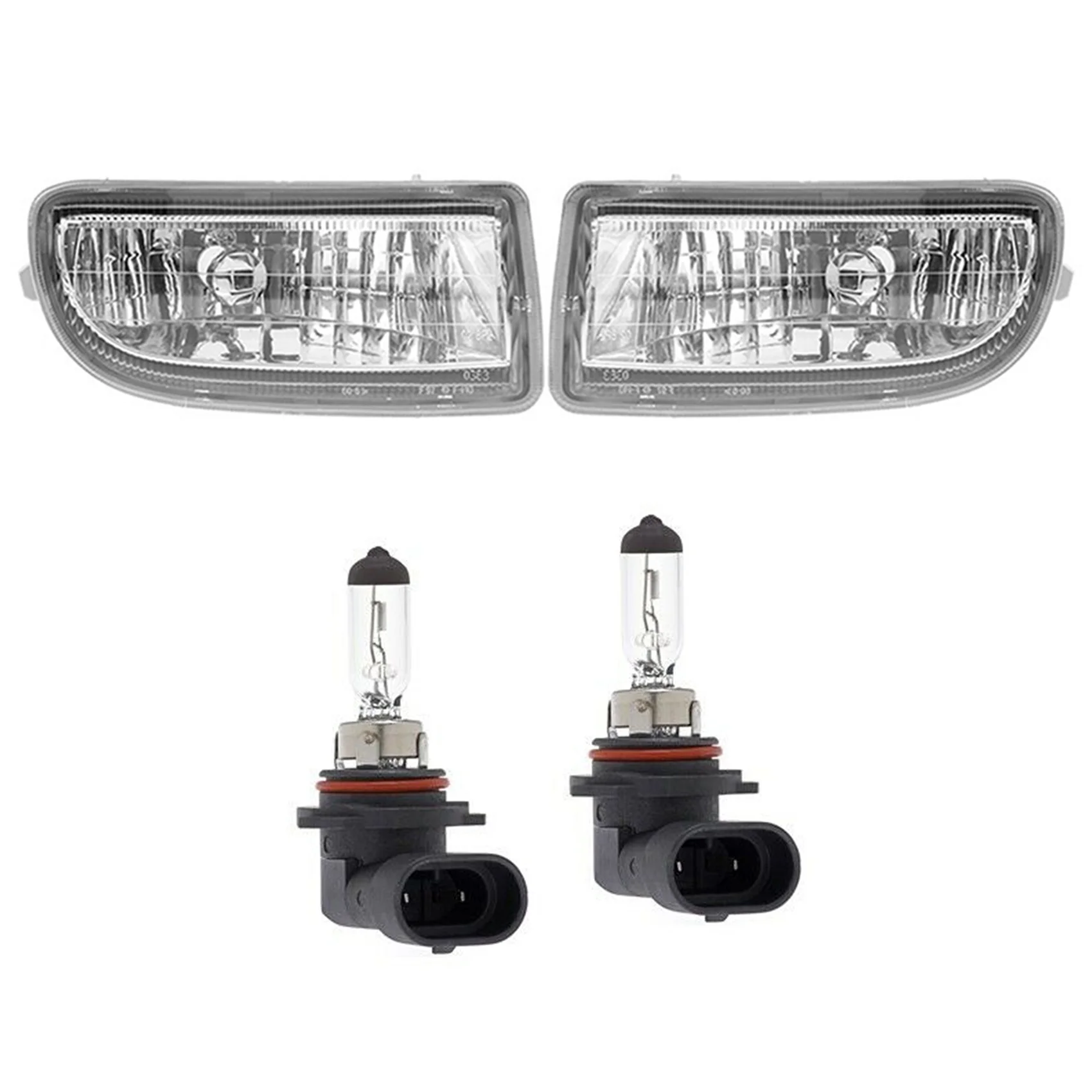 1Pair Front Fog Lights Halogen Lamp for Toyota Land Cruiser LC100 FJ100 1998-2007 Bumper Foglights Driving Running Light