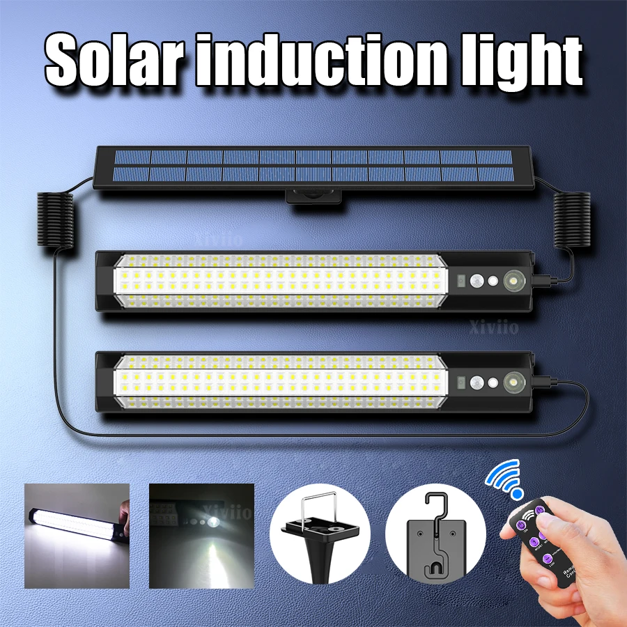 

Upgraded Solar Split Light Remote Control Solar Induction Wall Lamp Waterproof LED Solar Lighting With Hook Solar Camping Lights