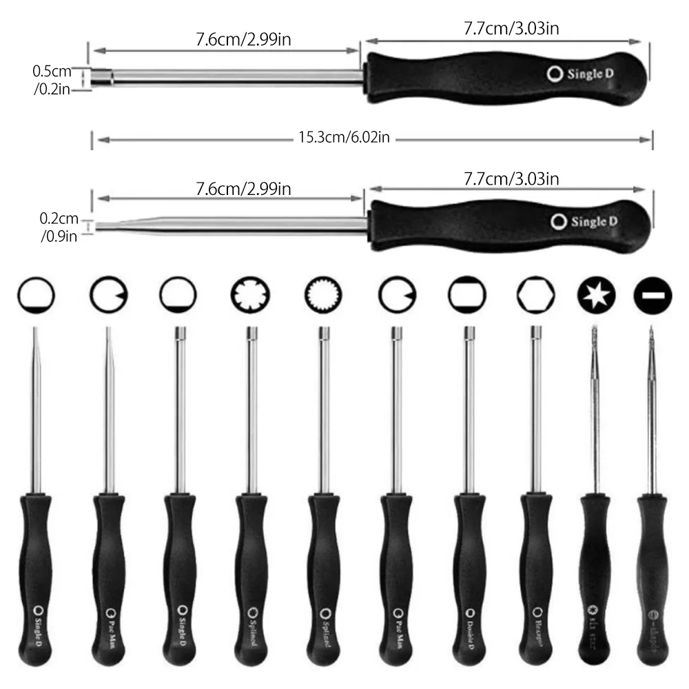 Carburetor Adjustment Tool Screwdriver Kit for Common Cycle Adjusting Engine Carb AdjustingTool Compatible with Trimmer Chainsaw