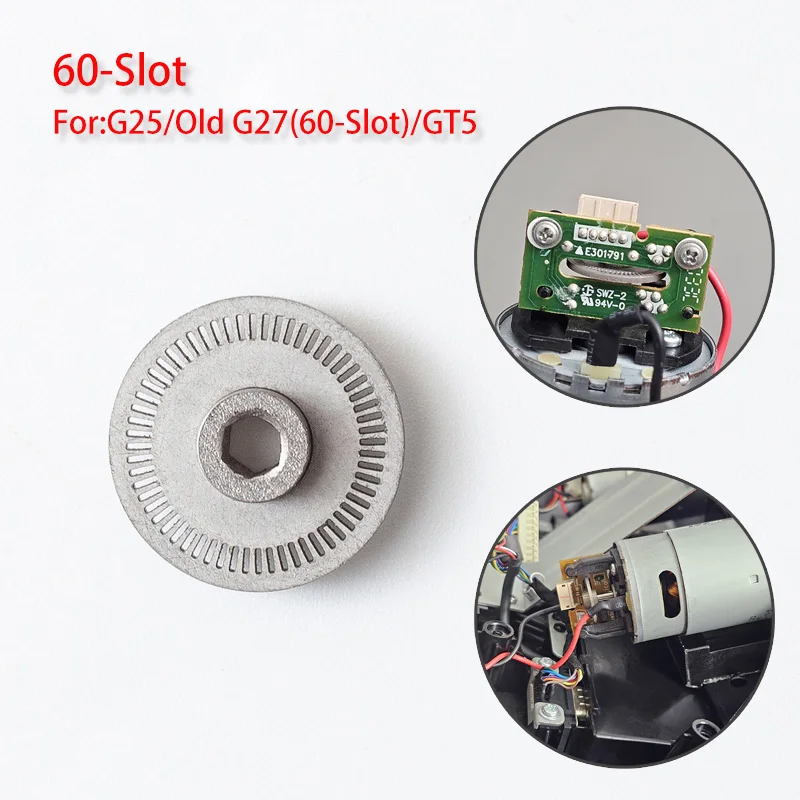 60 30solts Stainless Steel Simulator Steering Wheel Optical Encoder Replace for Logitech G25 Old/New version G27 GT5 Accessories