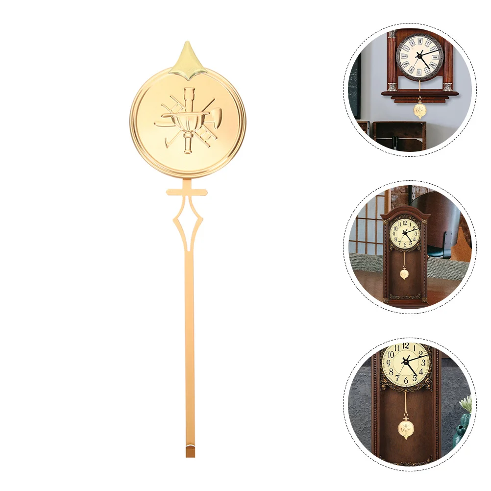 

2Pcs Quartz Wall Clock Pendulum Gold Tone Swinging Mechanism Metal Pendulum for Clock Repair Kit DIY Accessories