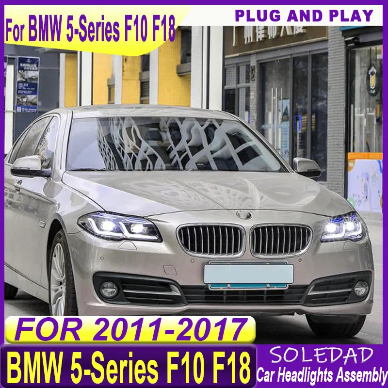 Car Headlight Assemblies For BMW 5 Series F10 F11 2011 2012 2013 2014 2015 2016 2017 528i 535i LED DRL Headlights assembly