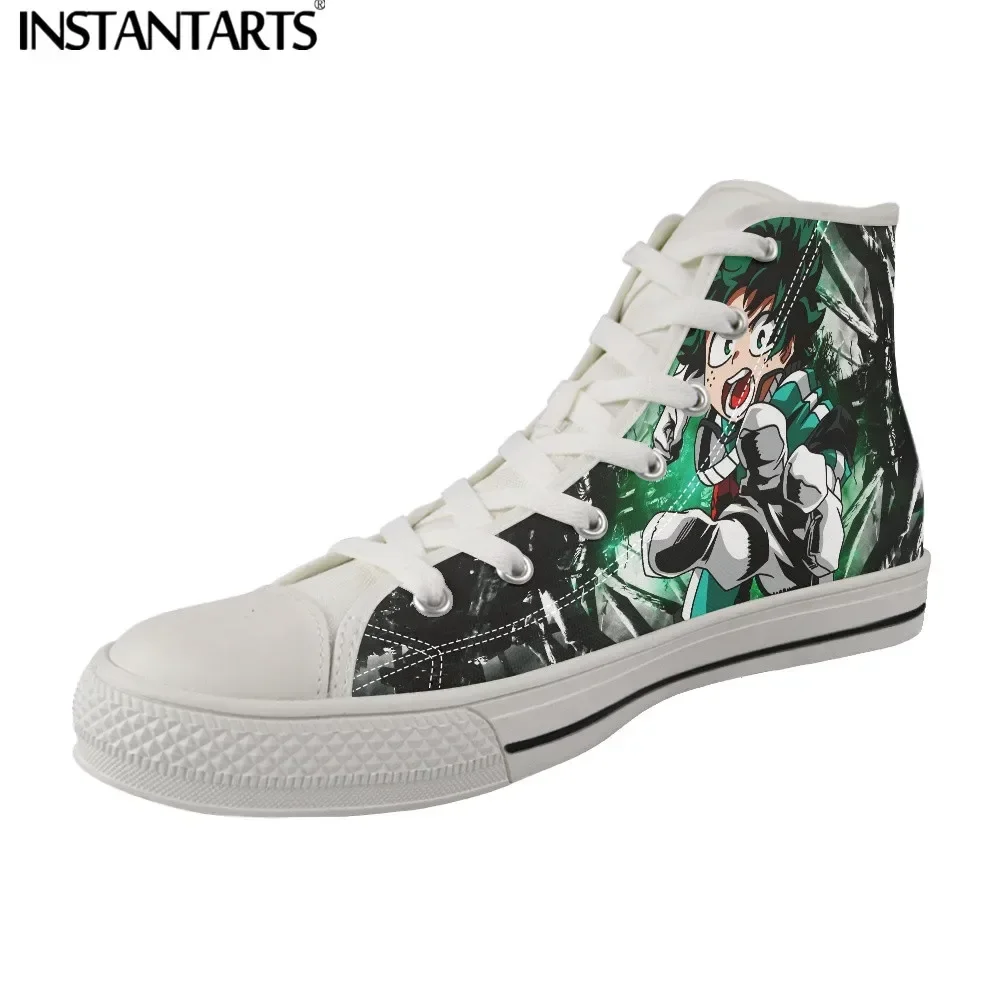 Mijn Held Academia Print Gevulkaniseerde Schoenen Mannen Canvas Hoge Top Flats Schoenen Anime Verkennings' S