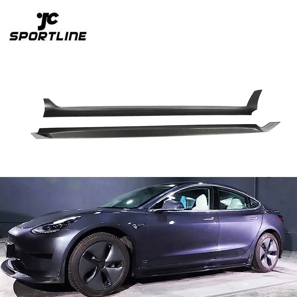 

Боковые удлинители из углеродного волокна для Tesla Model 3 Sedan 4-Door 2017-2019