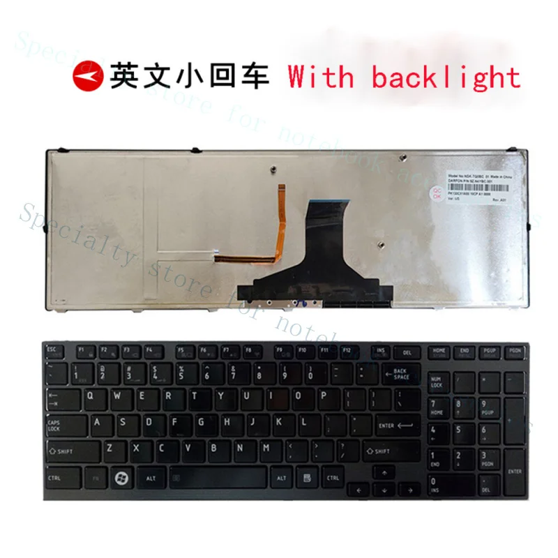 

Клавиатура A+ для Toshiba Satellite P750 P755 A660 A600D A665, английская раскладка, маленькая клавиша Enter