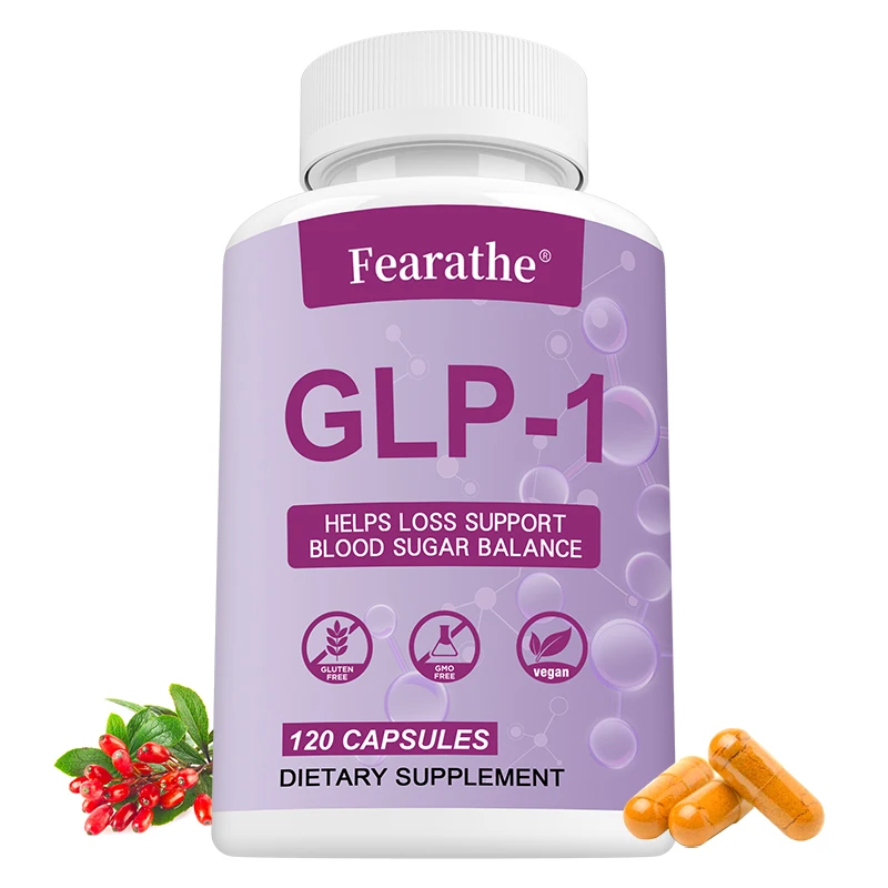 GLP-1 Supplement with Berberine, Green Tea Extract, Supports Metabolism, Blood Sugar Balance & Healthy Weight, 120 Capsules