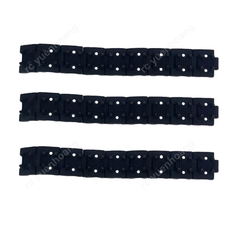 Gummikettenverbindung, 30 mm Breite, abnehmbare Schienen, längenverstellbar, simulierte segmentierte Stufen für RC-Tank-Upgrades, Kettenfahrzeug