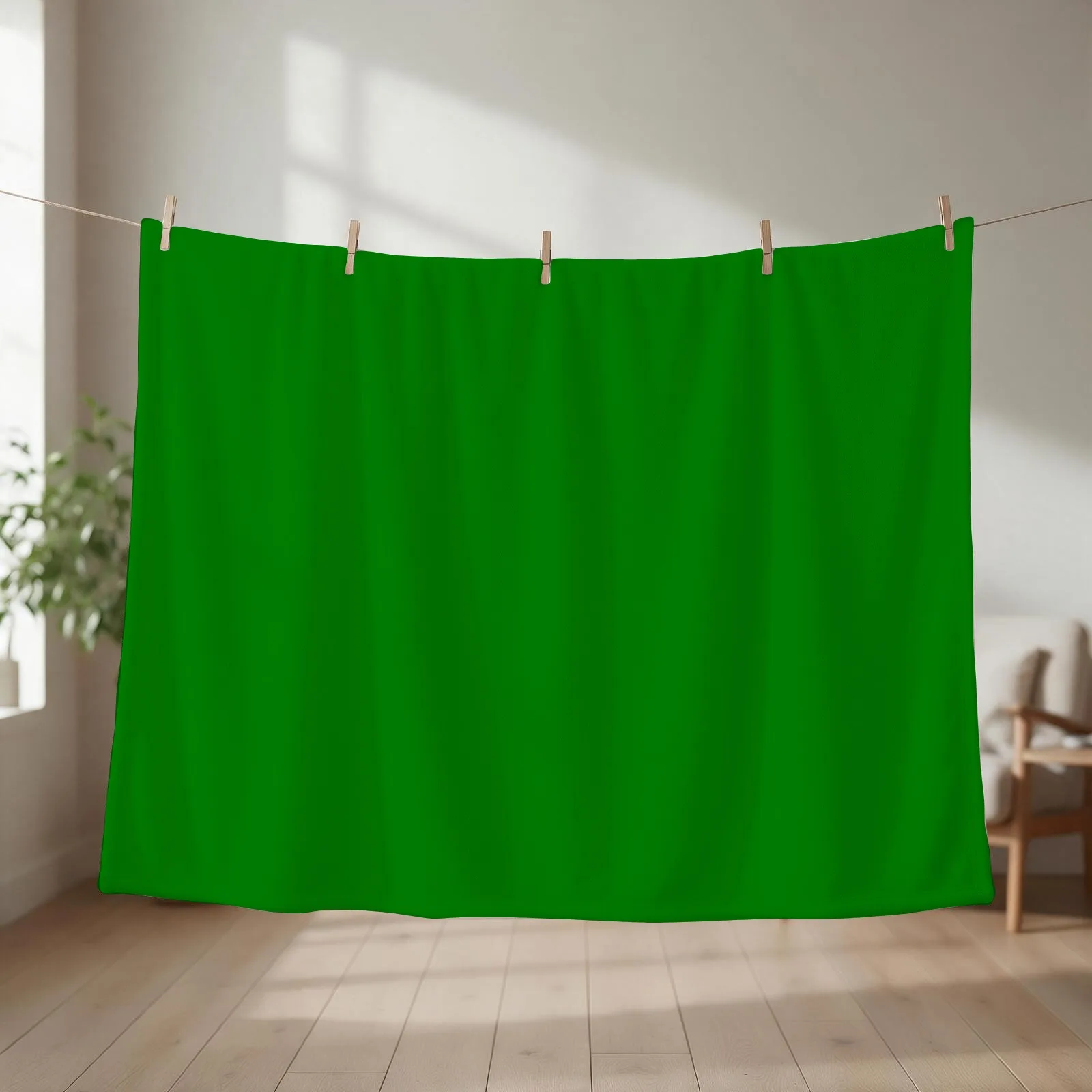 Vibrant Pure Emerald Green - Lowest Price On Site Throw Blanket couch cozy soft plush fuzzy picnic outdoor blanket