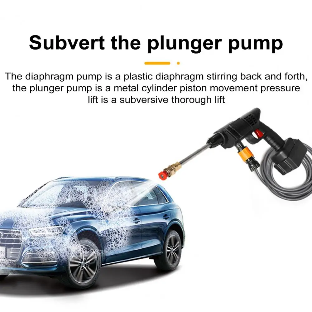 Cordless Pressure Washer Electric Car Washing Machine Rechargeable 300W High Power Cleaner Handheld Pressure Washer