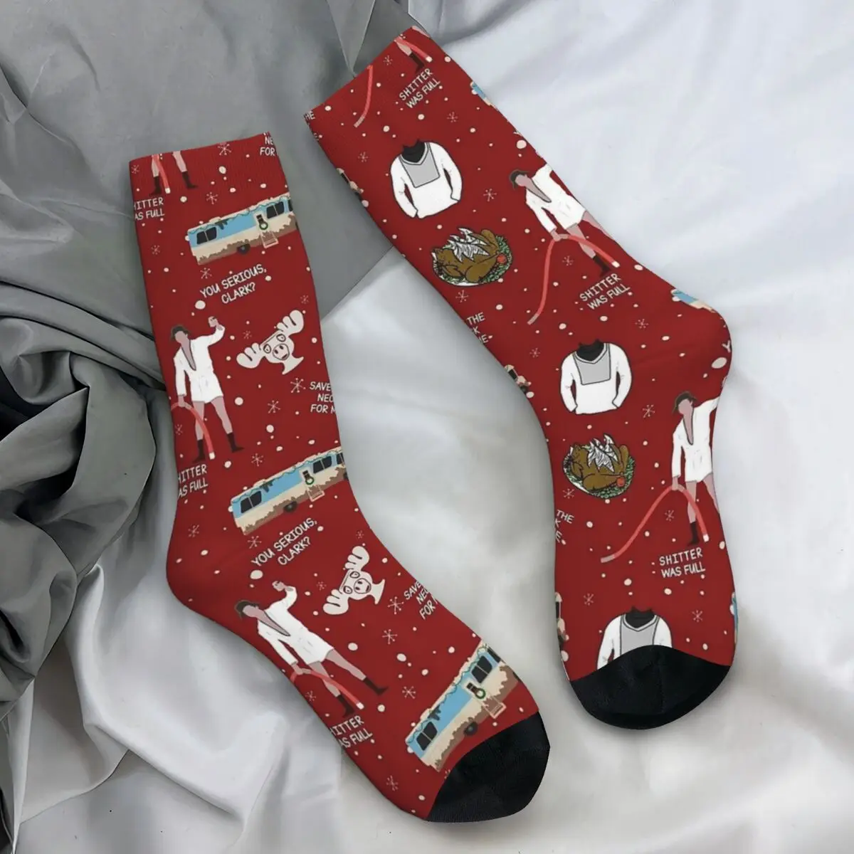 National Lampoons Christmas Vacation Socks Winter American Christmas Comedy Film Stockings Casual Men Socks Anti Bacterial Socks