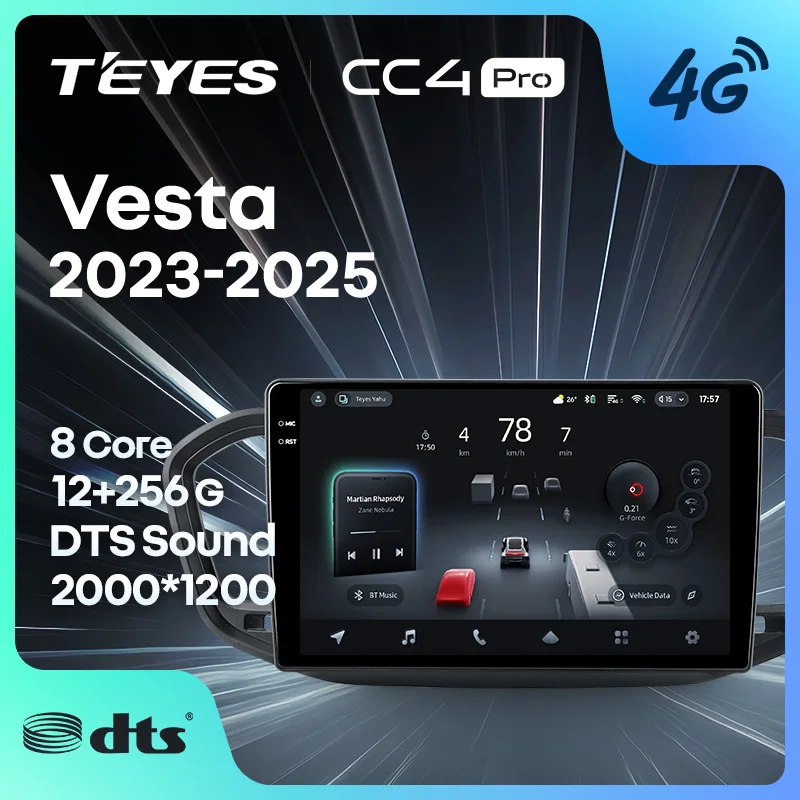 TEYES CC4 PRO For LADA Vesta NG 2023 - 2025 CarPlay Android Auto 2DIN Autoradio Car play Radio Multimedia Stereo