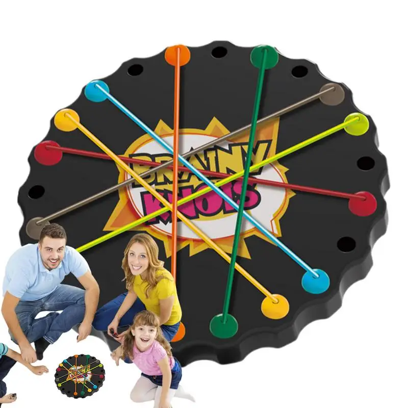 

Threading Rope Puzzle Twisted Tangler Rope Sorting Puzzle Game Fine Motor Skills Lacing Toy Brain Teaser Puzzle String Solution