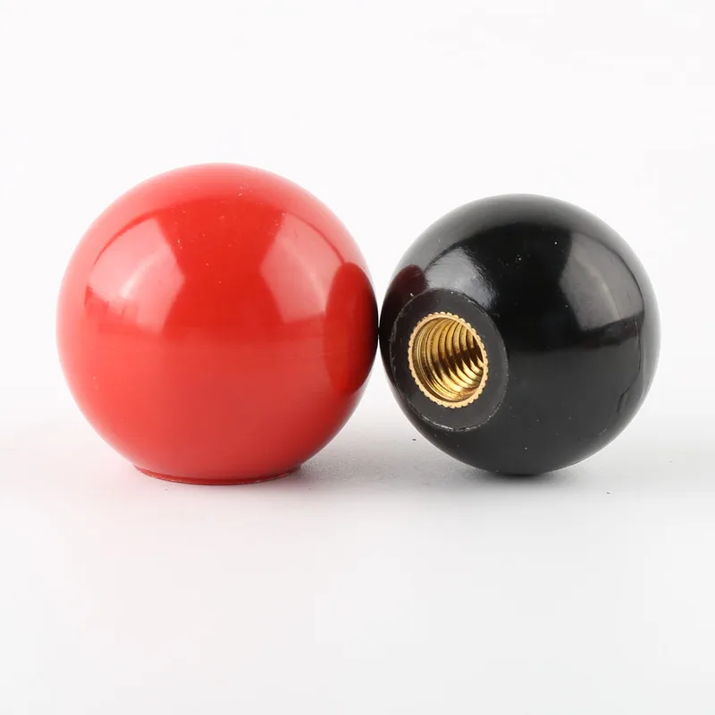 Boule de serrage en plastique noir ou rouge, filetage en forme de tête, bouton de serrage kg, M5, M6, M8, M10, M12, M14, M16, 2 pièces