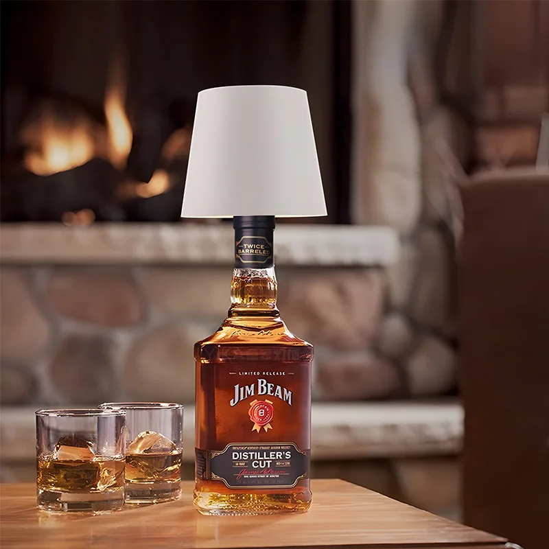 Lampe Led pour bouteille de vin, Rechargeable par Usb, variable, lampe de Table, commande tactile de 3 couleurs, décoration de chambre à coucher, de mariage, veilleuse