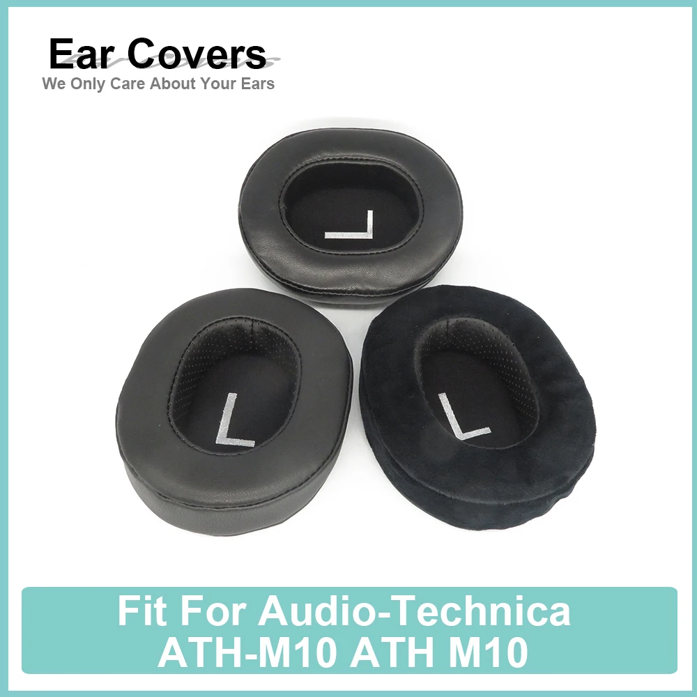 Earpads For Audio-Technica ATH-M10 ATH M10 Headphone Earcushions Protein Velour Sheepskin Pads Foam Ear Pads Black Comfortable