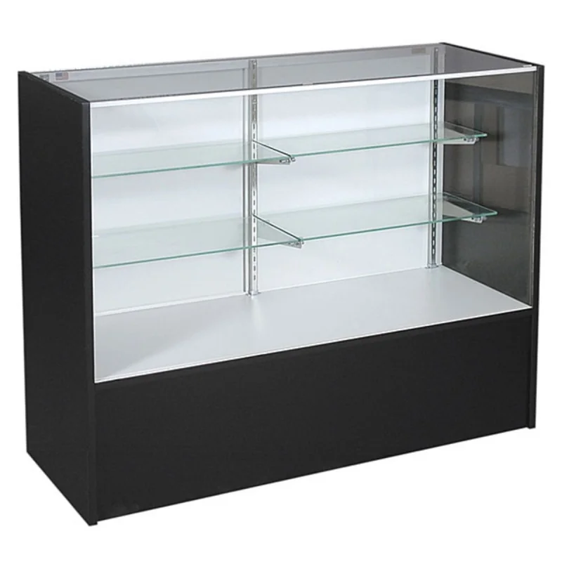 Custom. black 48 inch full glass showcase display