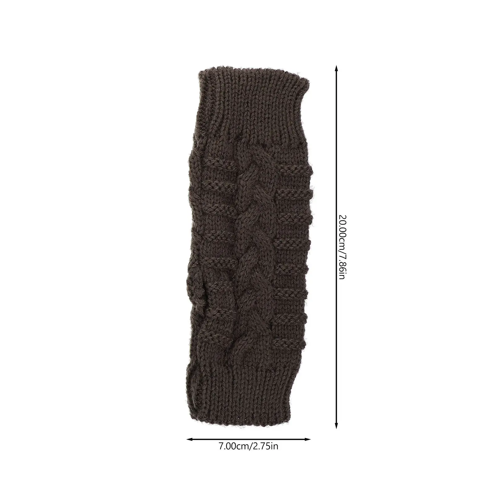 2Pairs Half-Finger Gloves Outdoor Warm Mitts Female Cold-Proof Thermal Bamboo Joint Wear-Resistant Winter Gloves