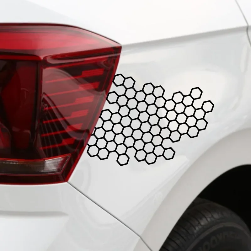 Honeycomb Car Stickers Motorcycle Bike Electric Motorbike Body Decals Auto Window Decoration Tuning Headlamp Bumper Stickers