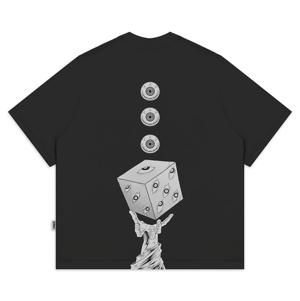 

Harajuku Streetwear Men T-Shirt Japanese Anime Jujutsu Kaisen Print T Shirt Summer White Cotton Casual Short Sleeve Tops Tees