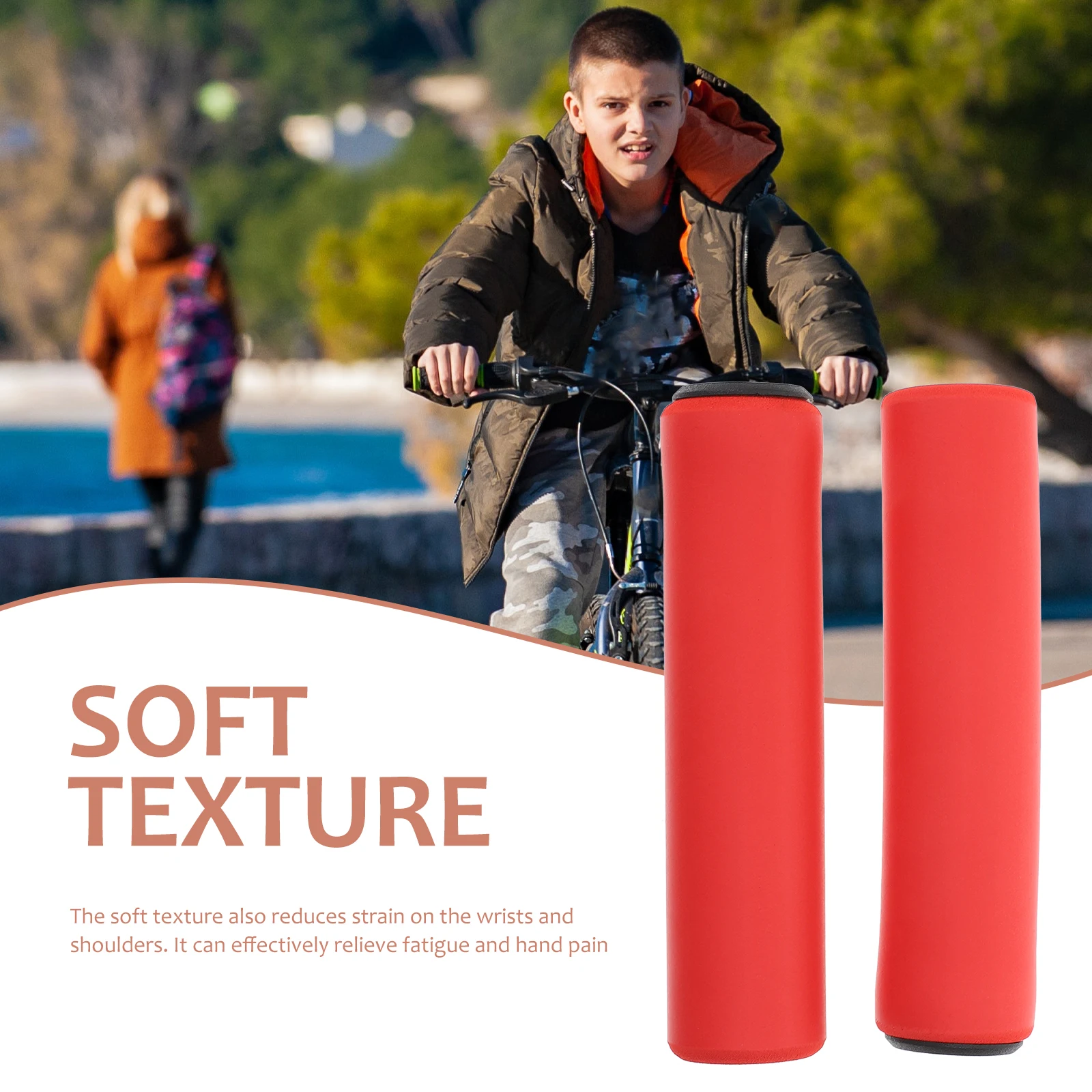 

Bicycle H Grips 4 Pairs Anti slip Silica Gel Cover Lightweight Durable Bike Accessories Portable H Protector Sweat