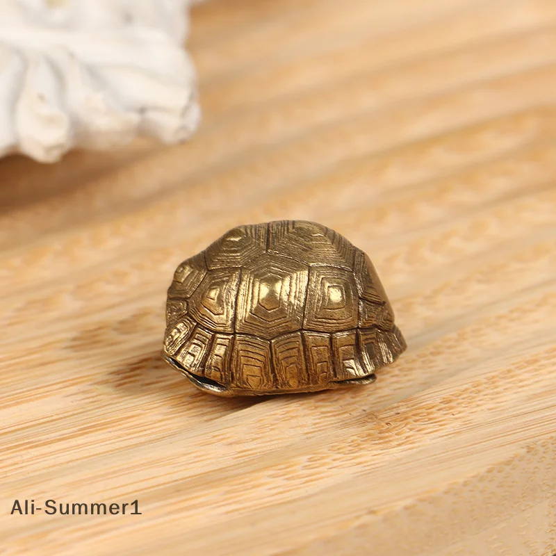 【E】 Kreative süße Messing Schildkröte Muschel Glocke Auto Schlüsselanhänger Anhänger Schmuck Metall Schlüsselanhänger hängen DIY Zubehör Glücksgeschenke