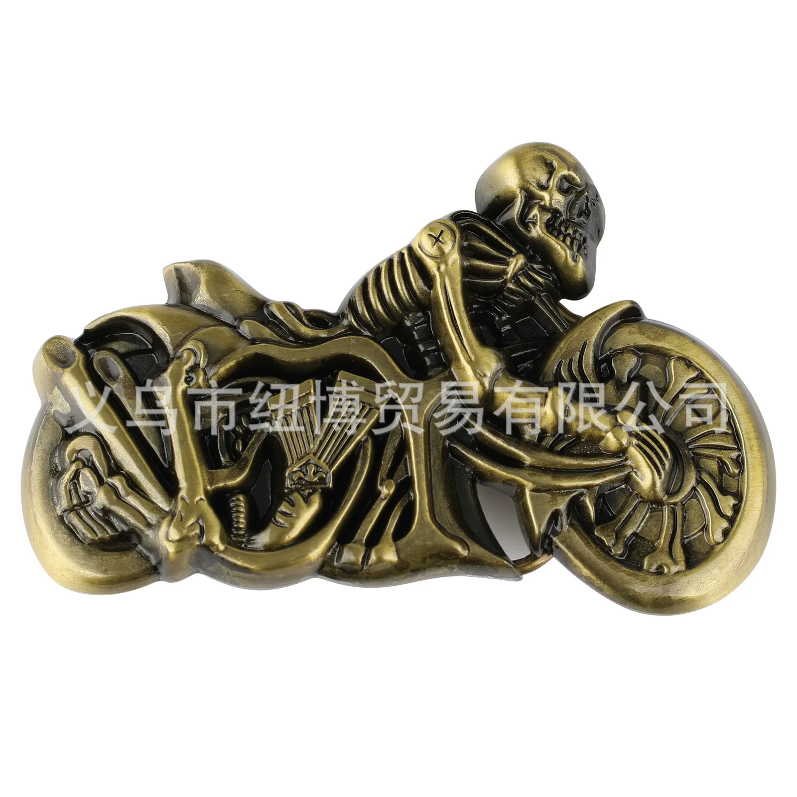 Ghost Fire Boy Belt Buckle Bronze Colored Alloy Accessories with Heavy Metal Style Yongbaody's 388th Product