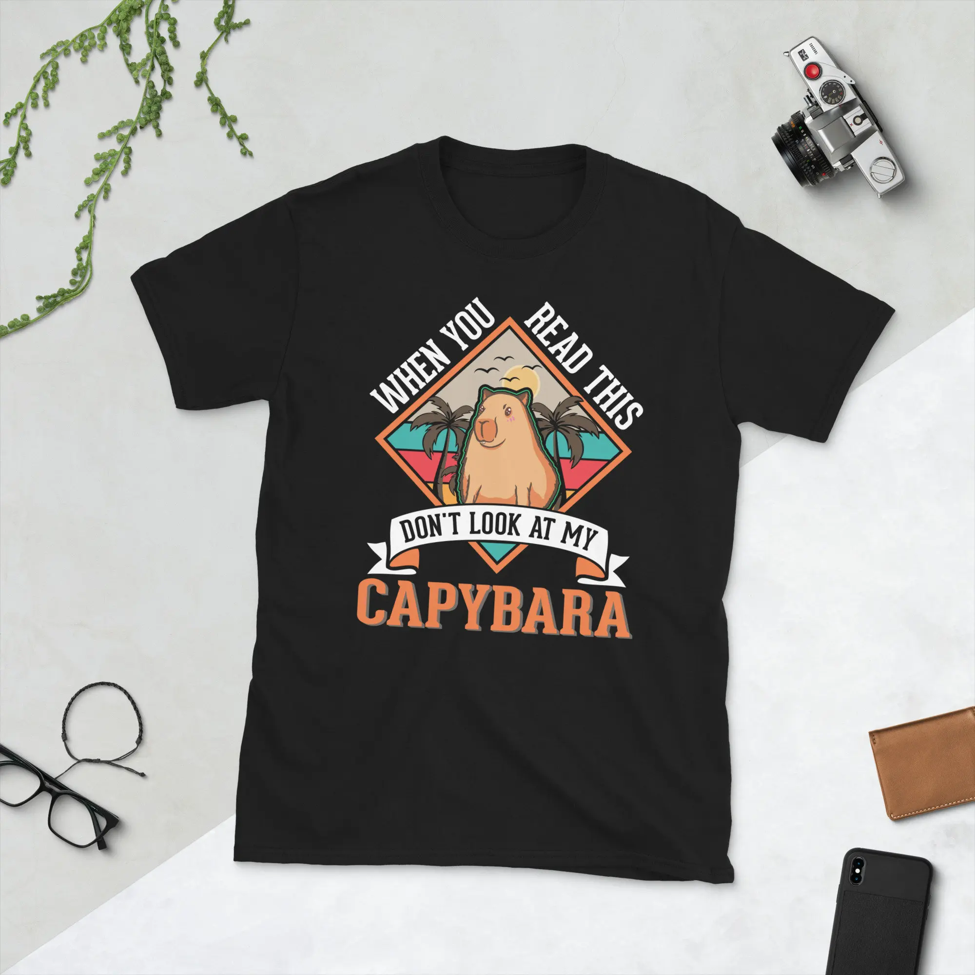 Funny Capybara T Shirt Men Capibara