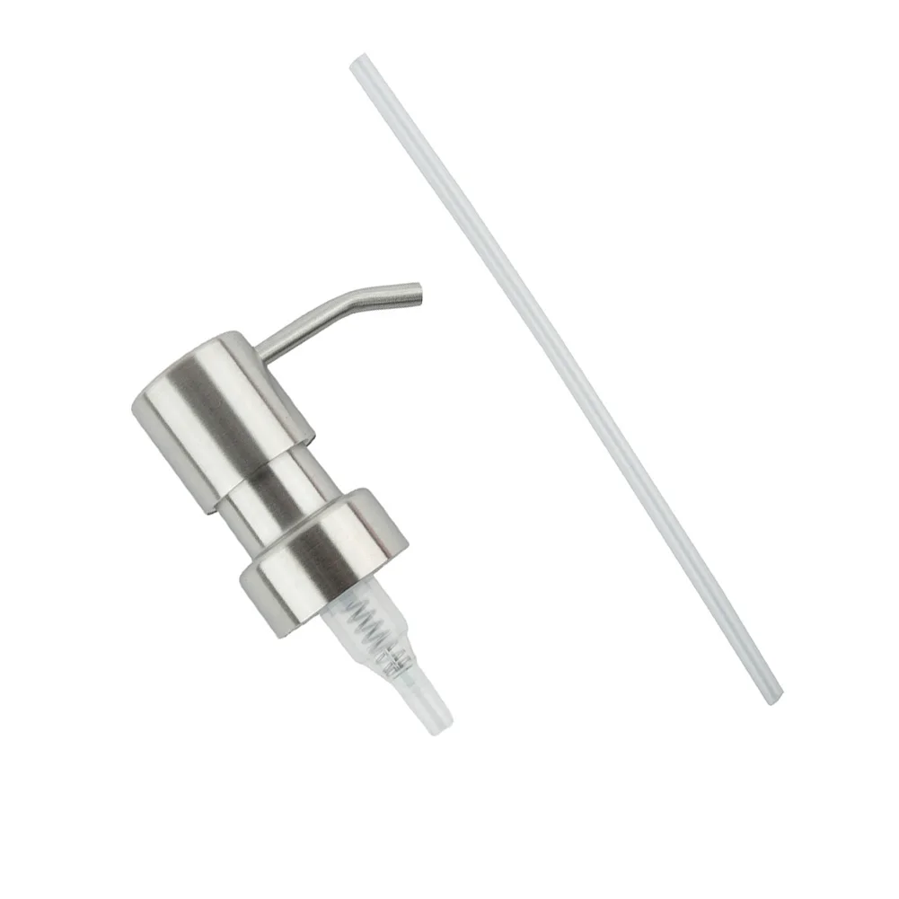 

304 Stainless Steel Hand Liquid Soap Pump Dispenser Head Nozzle for Bathroom Kitchen Foam Soap Shampoo Dispenser Accessories