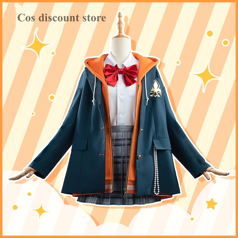 VTuber Ratna Petit Cosplay Kostüm Damen Mode Uniform Rollenspiel Halloween Comic-con Party Outfit Alltagskleidung Anzug Vorverkauf