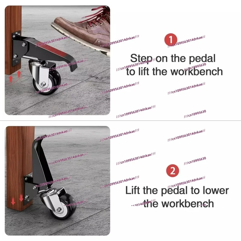 Cross-border Woodworking Welder Removable Casters Table Can Lift The Table Lifting Mobile Casters Four