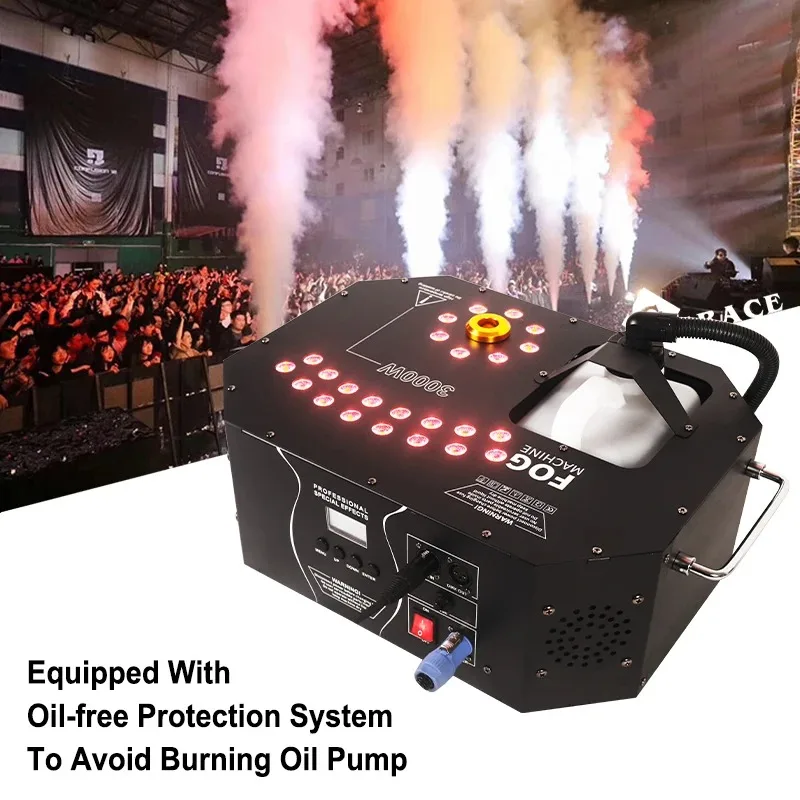 Igracelite 3000w Dmx Control Atmosphere Equipment/Smog Maker Stage Effect Upwards Vertical Smoke Machines view 5
