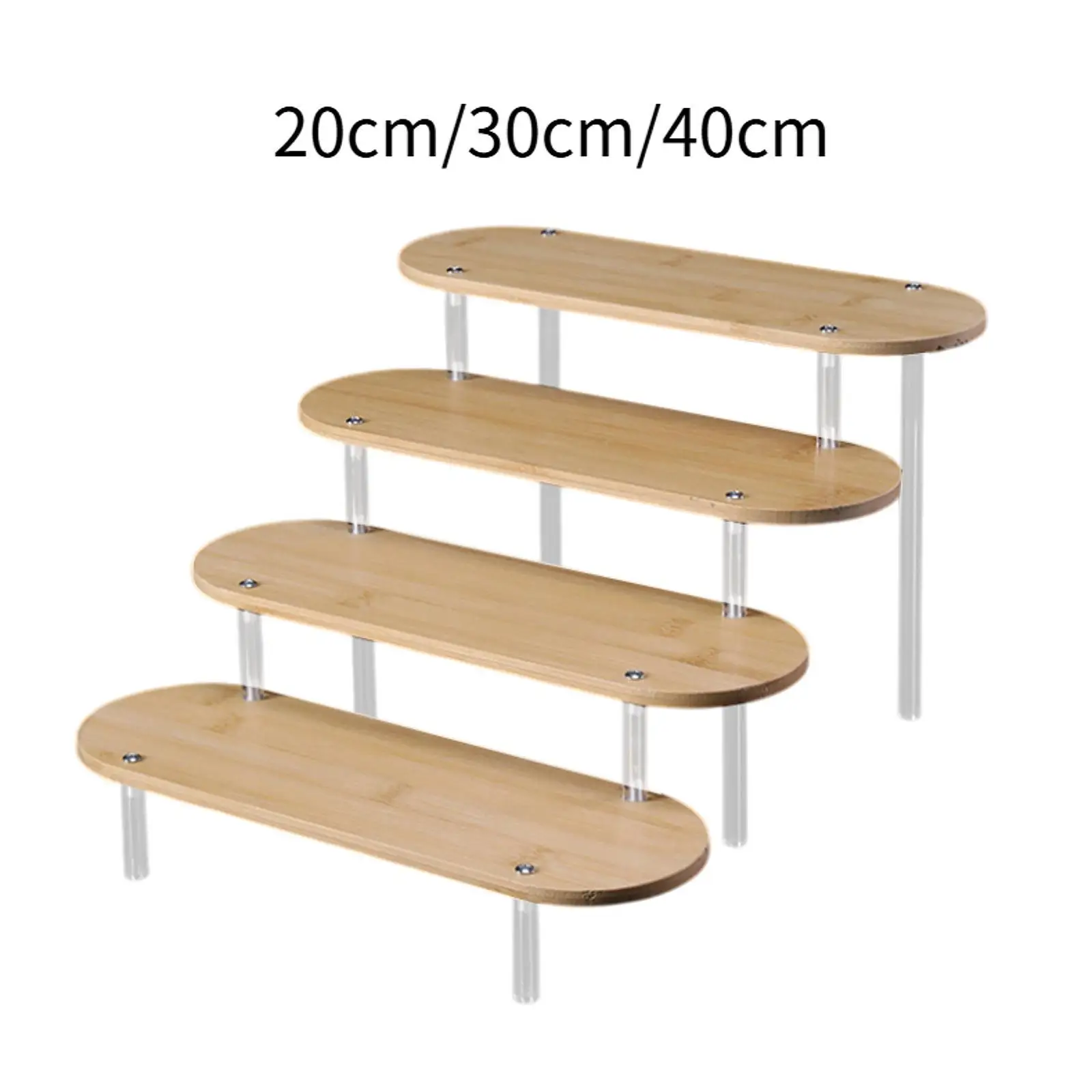 Mini Car Display Rack Acrylic Riser Shelf Steps Stand for 1/64 Model Toy Parking Lot Scene Collection Organizer