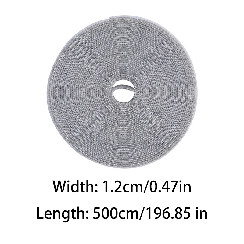 5M Cable Manager Data Cable Storage Artifact Velcro Reusable Cable Tie Nylon Free Cut Desk Wire Organizer Cable Binding Tape