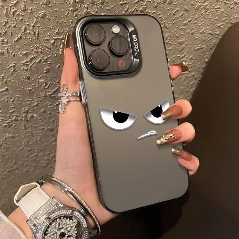 

Fierce and cute expression Fashion TPU Laser Craft Phone Case for iPhone11-17pro max Anti-Drop Protection