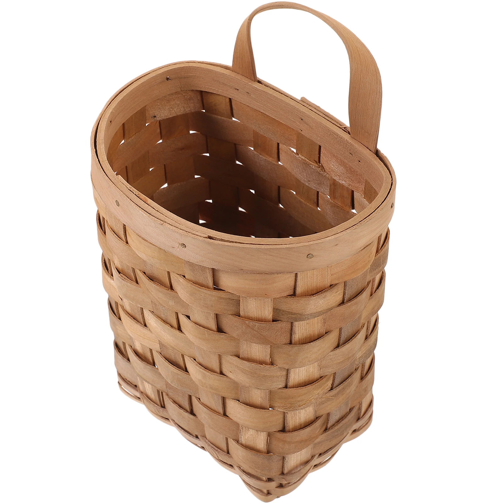

Wooden Storage Baskets Nordic Style Home Organizer Hanging Kitchen Bins Wall Mounted Natural Household Living Room Bedroom