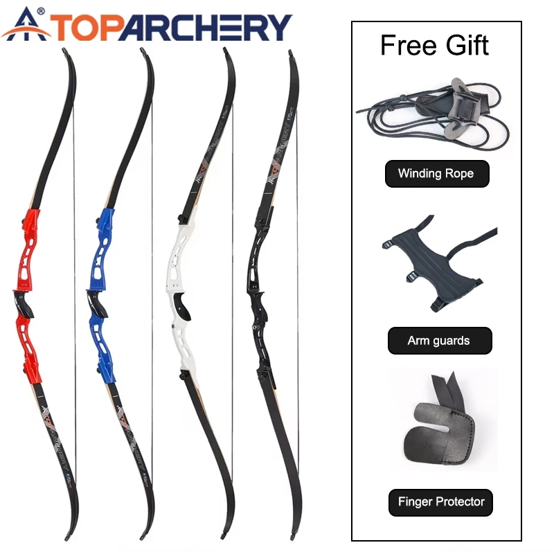 

Toparchery-Archery 66" Set Recurve Bow, SF Competitive Screw Bow, Aluminum Alloy Riser, Competition Hunting, Right Hand 20-40lbs