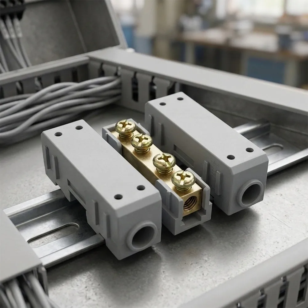 Screw Connector Splitter Wire Cable Outer PC Quick S-16 38*12*16mm 400V 60A Brass Butt Copper Electrical Screw