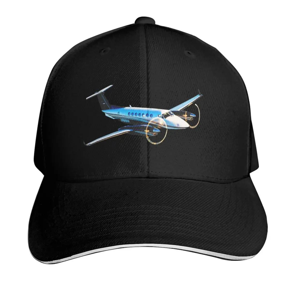 Beechcraft KA350 Aviation Tribute Collection Baseball Cap Cotton Twill Breathable Contrast Two Tone Brim Snapback Flat Bill
