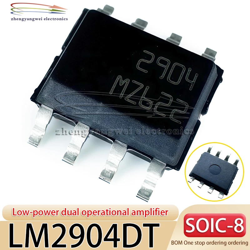 

10PCS LM2904DT code 2904 LM2904D LM2904 SOP-8 chip IC low-power dual operational amplifier