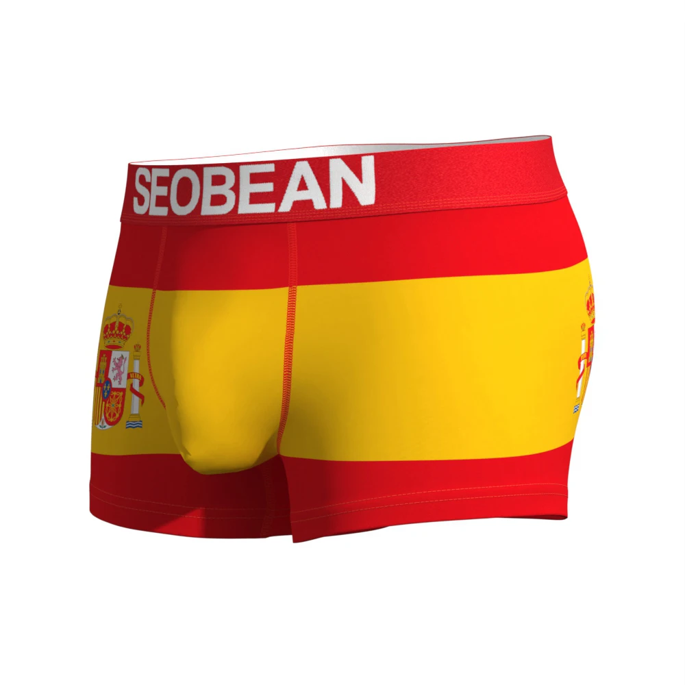 SEOBEAN Men's Low Waist Underwear Quick Drying Theme Youth Sexy Briefs Four Corners Design Comfortable Innerwear view 4