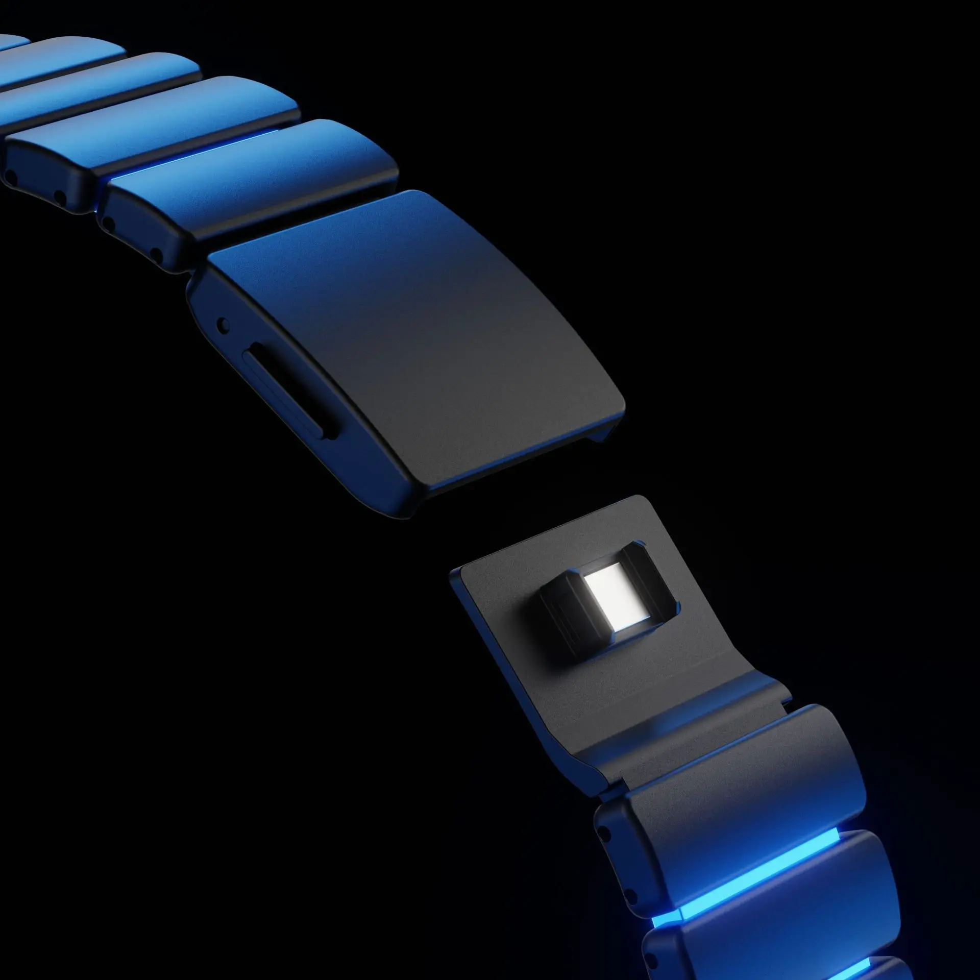 Leuchtendes Titanarmband für Apple Watch Ultra 4 3 2 49mm Serie 12 11 10 46mm Magnetisches Band für Iwatch 9 8 7 45mm 6 5 SE 4 44mm – Detail 12